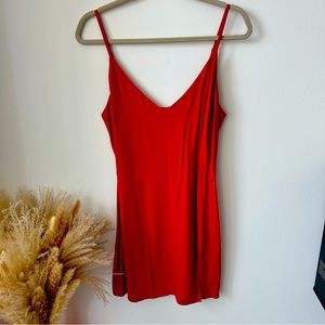 REFORMATION Marlowe Dress in Cherry Red Women’s Size Medium